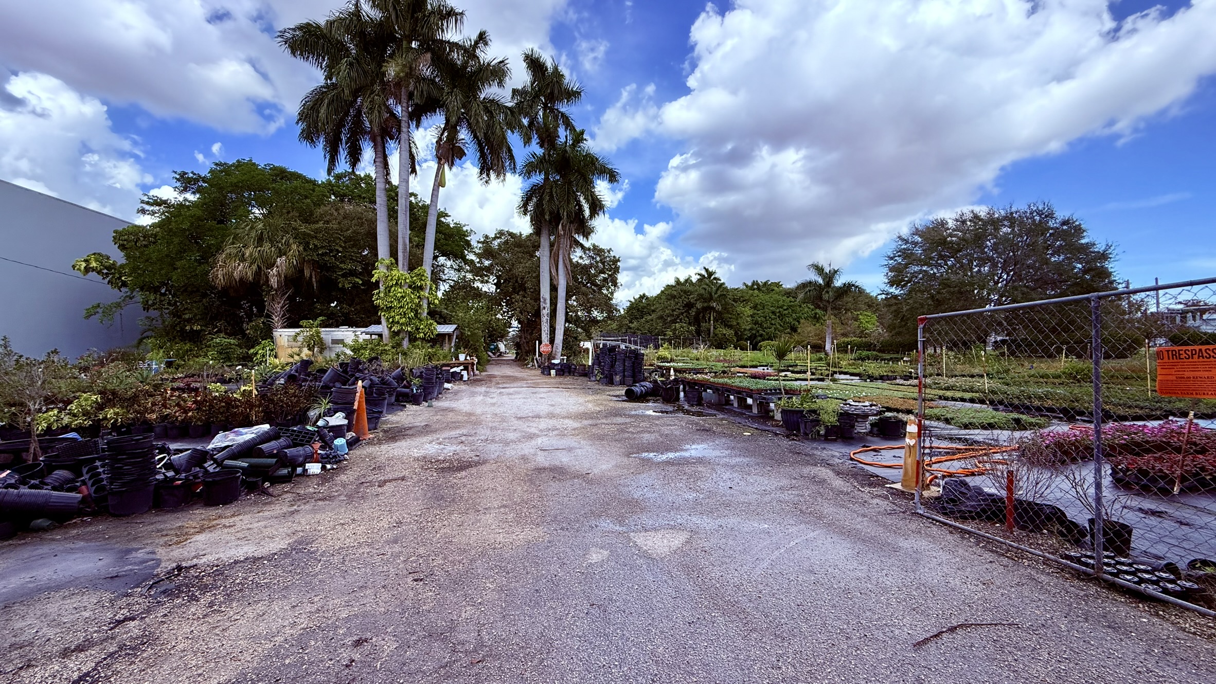 Entrance to Zugar Growers Nursery in Fort Lauderdale